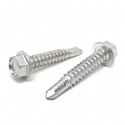 410 Stainless Hex Washer Head Self Drilling Screws
