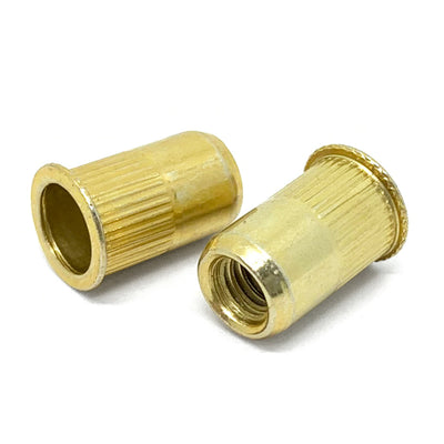 Inch Small Steel Flange Knurled Body Rivet Nuts