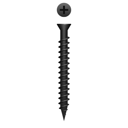 #6 Strong-Point Trim Head 6 x 1-5/8, PH, Sharp Point, Phosphate