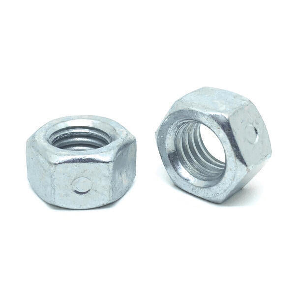 1/4"-28 Steel Two Way Reversible Hex Lock Nuts Zinc