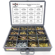 5/16"-18 Coarse Grade 8 Hex Cap Screws, Nuts, & Washers - 540 PCS