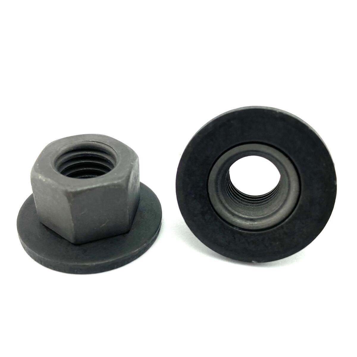 M8-1.25 Hex SEMS Nut, 13mm Wrench, 24mm Washer, Phosphate