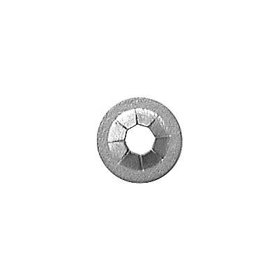 5/32-4mm Stud, Sheered Push On Retainer, 8 Prongs, Zinc Mechanical .0002 Minimum