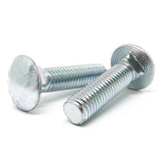 1/4-20x1-1/4" Grade 5 Round Head Square Neck Carriage Bolts Zinc