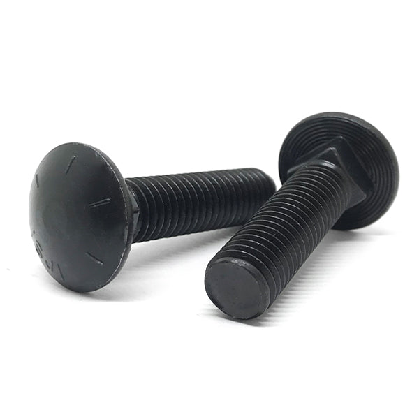3/4-10x3-1/2" Grade 8 Round Head Square Neck Full Thread Carriage Bolts Plain