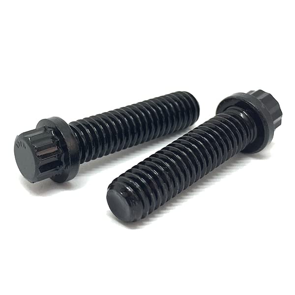 5/8-11x2" Alloy 12 Point Flange Screws Black Oxide