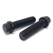 1/4-28x1-1/4" Alloy 12 Point Flange Screws Black Oxide