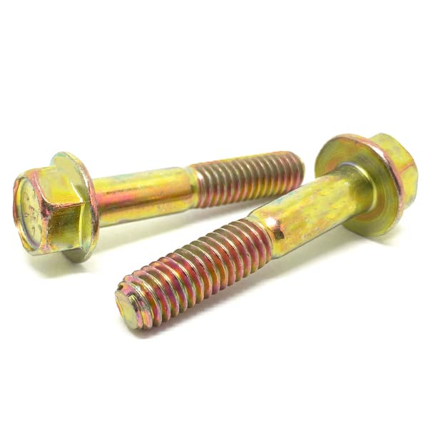 5/16-18x3" Grade 8 Hex Flange Frame Bolts Zinc Yellow