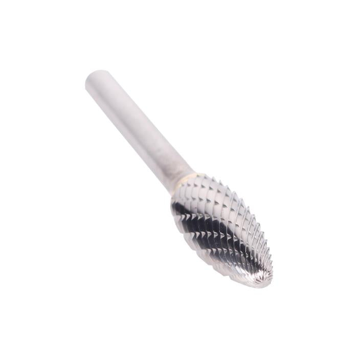 5/16" x 3/4" Flame Carbide Bur 1/4 Shank