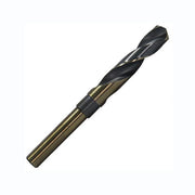 37/64" HSS Reduced Shank Black & Gold 135° Drill Bit, 3/8" Shank