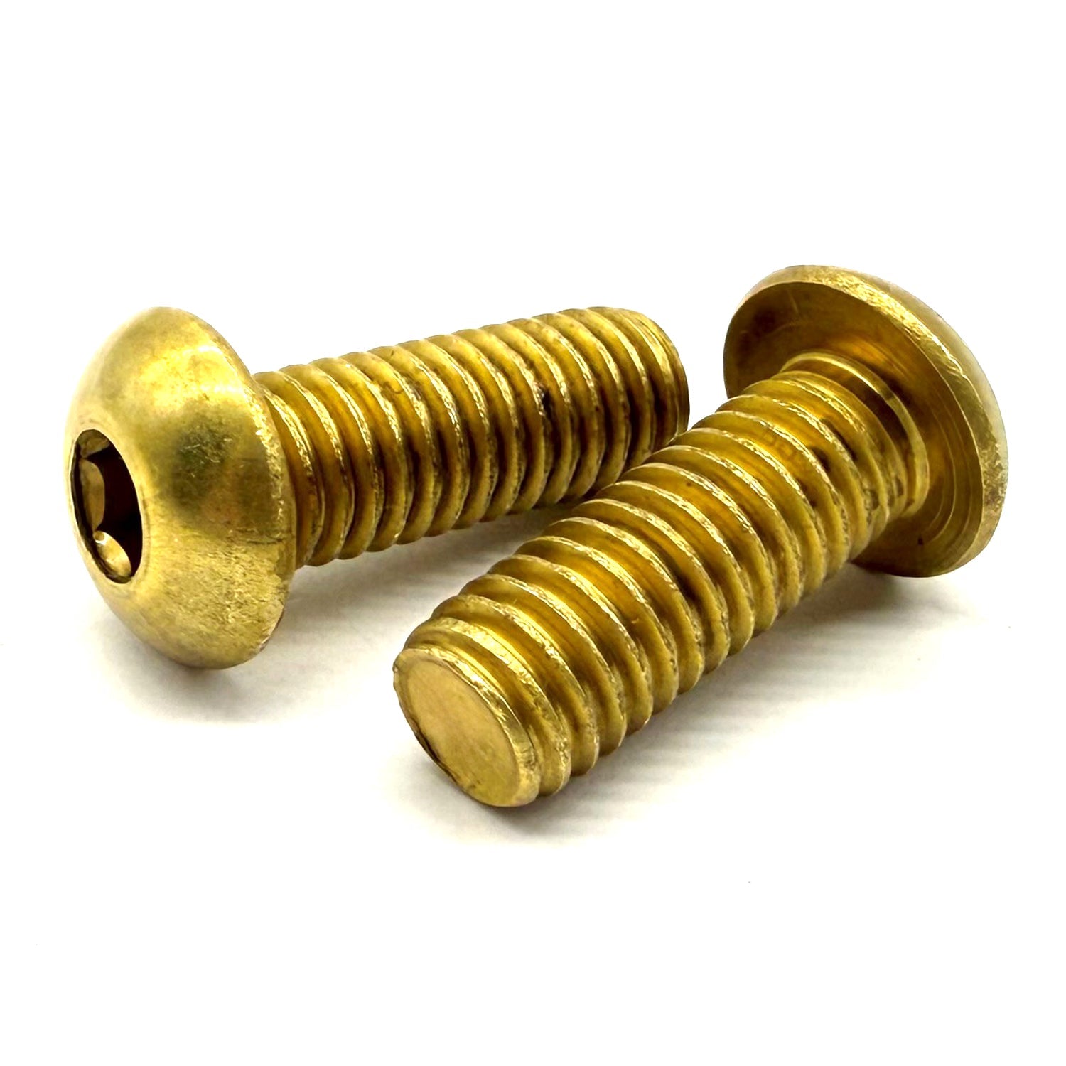 1/4"-20x3/4" Brass Button Head Socket Cap Screw