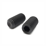 M10-1.50x18 Class 45H Flat Point Allen Socket Set Screws Black Oxide