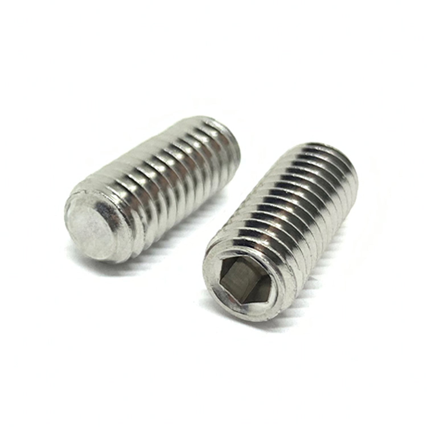 #6-32x3/8" Stainless Steel Flat Point Allen Socket Set Screw
