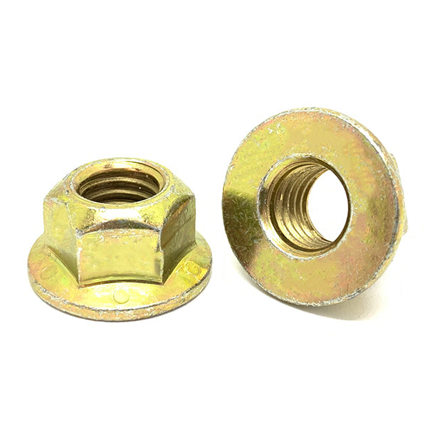 3/4"-10 Grade 8 Hex Flange Prevailing Torque Top Lock Nuts Zinc Yellow