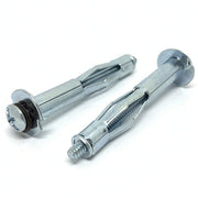 1/8" S x1-1/4" Hollow Wall Drywall Anchor Standard Point Steel Zinc Clear