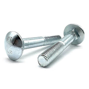 M10-1.5x100 Class 4.6 Round Head Carriage Bolts Zinc