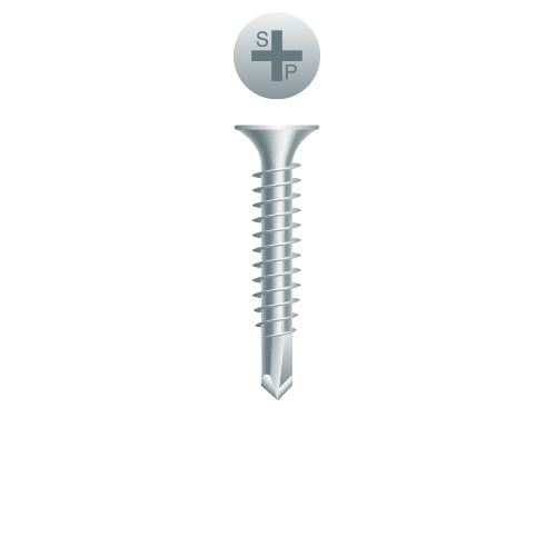 #6 Strong-Point Bugle Head 6-20 x 1-7/8, PH, Zinc
