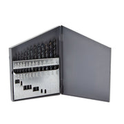 13 Piece HSS Black Oxide Jobber Length Split Point Drill Bit Set, D/ASP, 1/16" - 1/4"