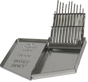 20 Piece Cobalt Jobber Length Drill Bit Set, #61 - #80, D/ACO Series