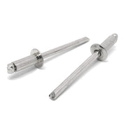 1/8" Dia 1/4"-5/16" (45)  Grip - Dome Head Blind Rivets Stainless/Stainless Mandrel