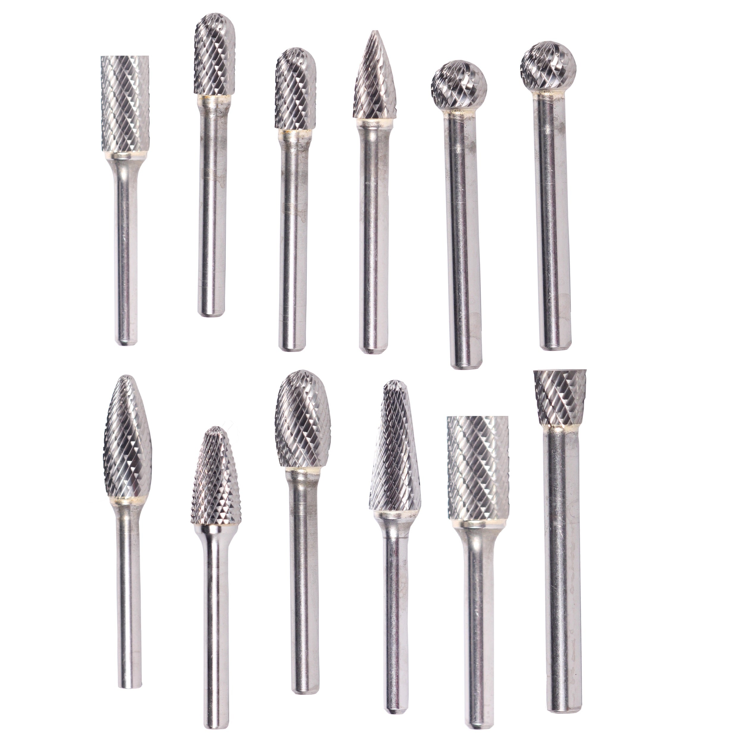 11 Piece Miniature Carbide Bur Set (SA42, SA43, SC42, SD42, SE41, SF42, SG41, SG43, SH41, SM43 and SN42)