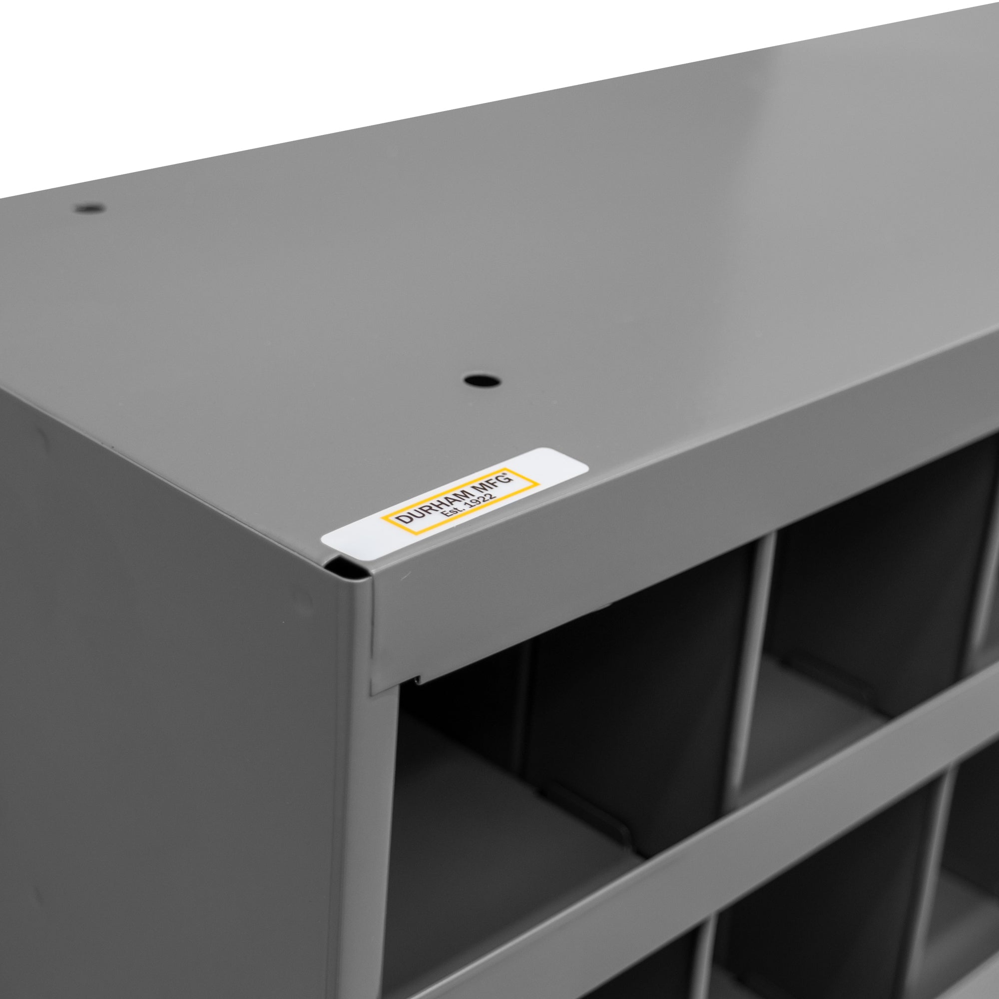 72 Hole Metal Divider Bin 9" Deep