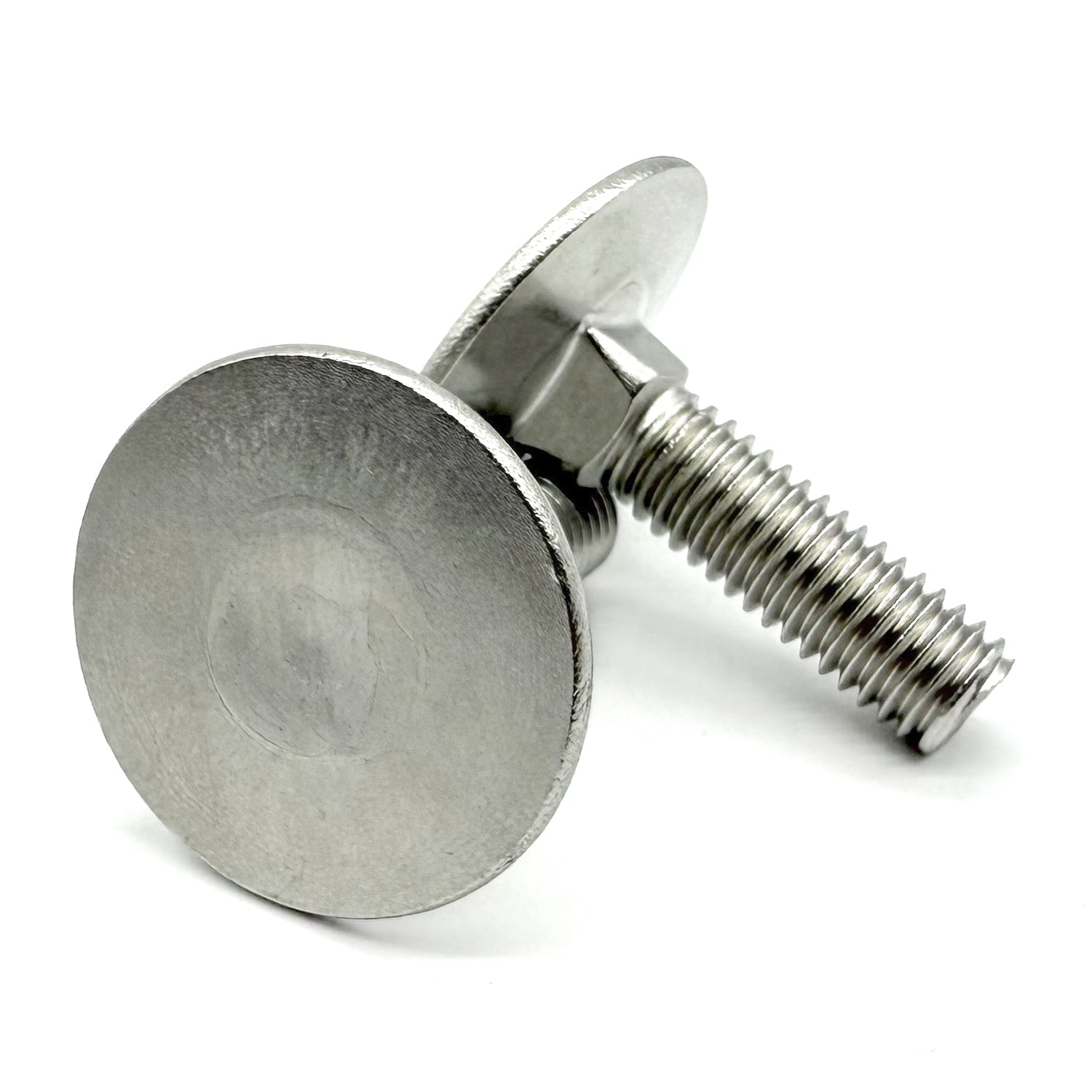 5/16"-18x1-1/4" Stainless Steel Round Head Square Neck Elevator Bolt