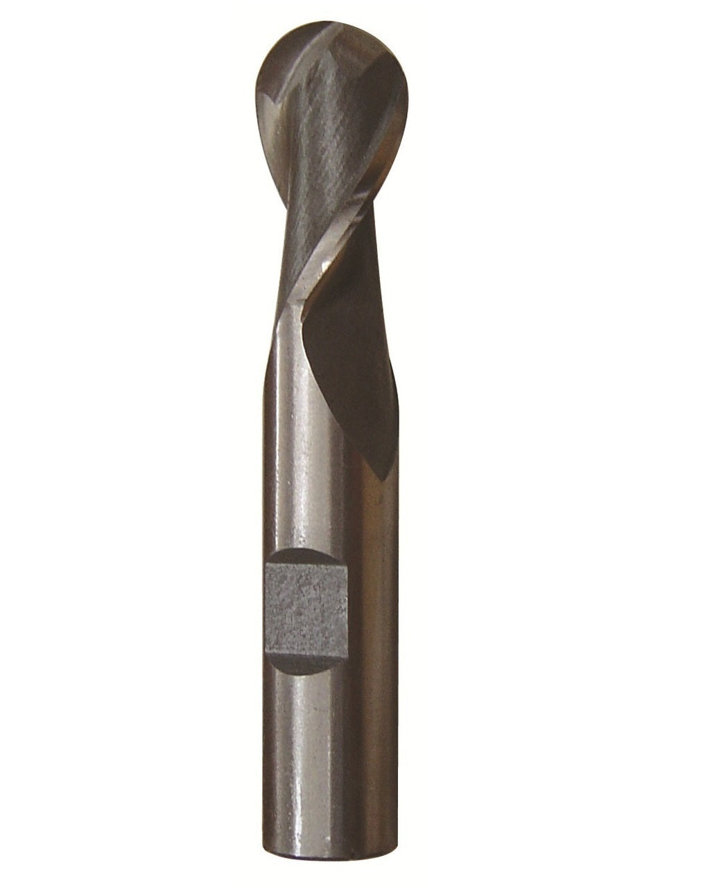 7/16" X 1/2" HSS 2 Flute Single End Ball End Mill