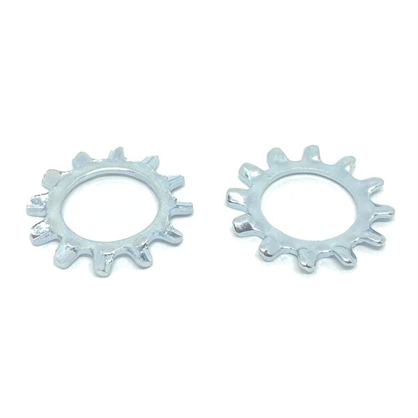 M10 Class 10 External Tooth Lock Washers Zinc Clear