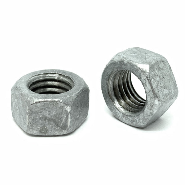 3/8"-16 Grade 2 Finished Hex Nuts Galvanized