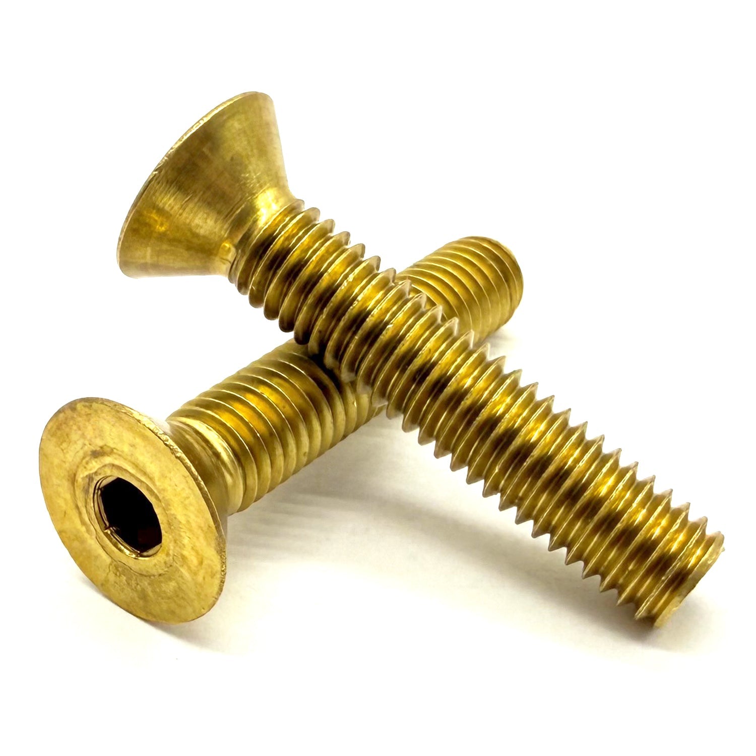 #2-56x3/16" Brass Flat Head Socket Cap Screw