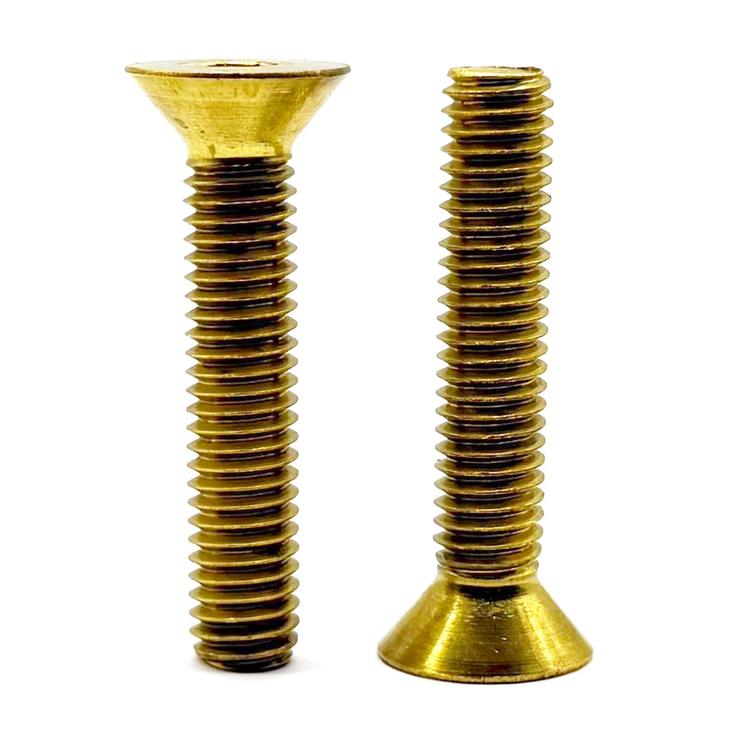 5/16"-18x1" Brass Flat Head Socket Cap Screw