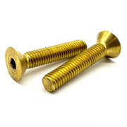 5/16"-18x5/8" Brass Flat Head Socket Cap Screw