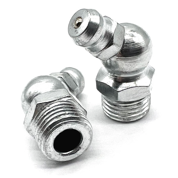 M8-1.0 Zerks Grease Fitting 45 Degree Steel Zinc