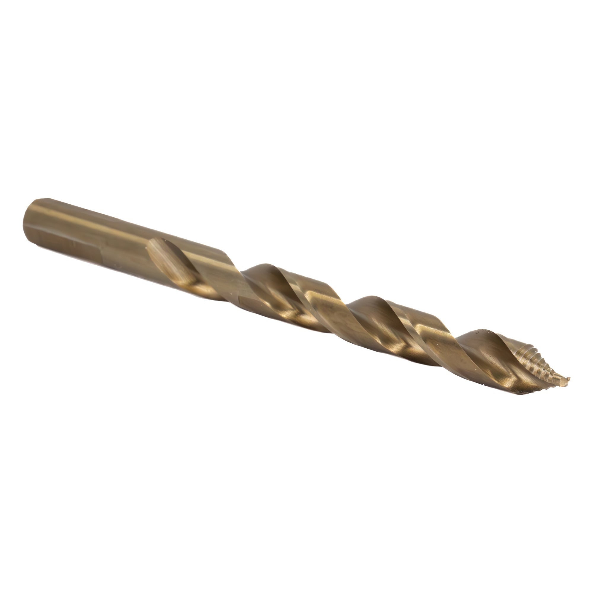 25/64" Stepped Point Cobalt Drill Bit with 3-Flat Shank
