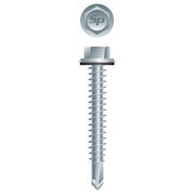 #12 Strong-Point Hex Washer Head w/Washer 12-14 x 3/4, Zinc