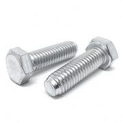 M10-1.25x50 Class 10.9 Fine Thread Hex Cap Screws Zinc Clear