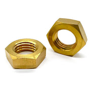 5/16"-18 Brass Hex Jam Nut