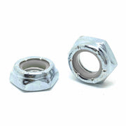 3/8"-24 Grade A Nylon Insert Hex Jam Nuts Zinc