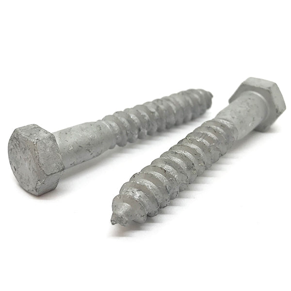 5/16-9x2-1/2" Hex Lag Screws A307 Grade A Galvanized