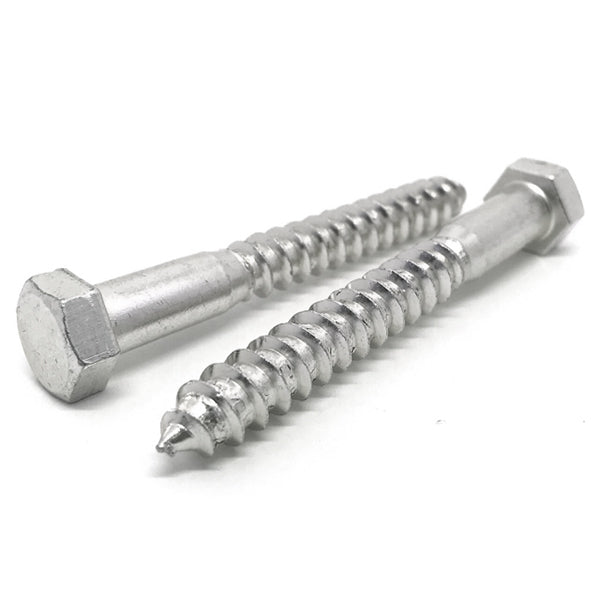1/2-6x3-1/2" 316 Stainless Steel Hex Lag Screws