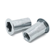 M5-0.8 ISO L (3.30-5.70) Aluminum Hex Rivet Nut