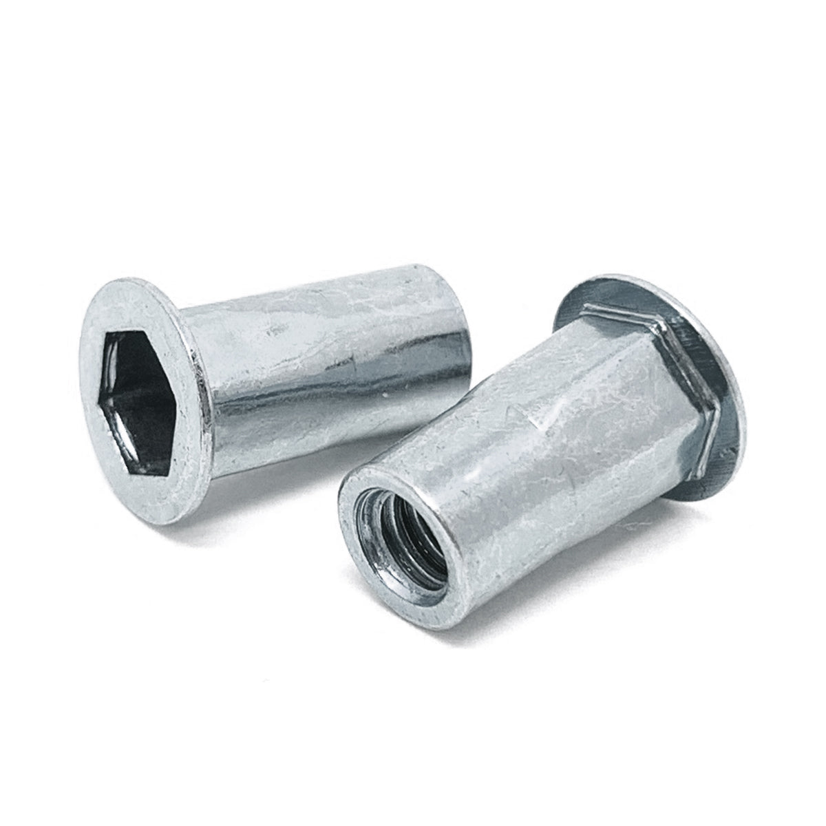 M10-1.5 ISO L (3.80-7.90) Aluminum Hex Rivet Nut