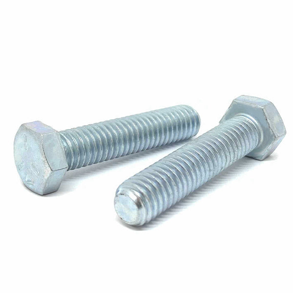 3/4-10x4" Hex Tap Bolts Grade 5 Full Thread Zinc