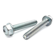 #8-32x5/8" Unslotted Indent Hex Washer Head Thread Rolling Screws Zinc Clear