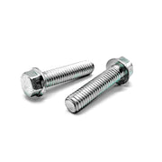 M6-1.0x30 Hex Flange Bolt Smooth Head Off Road Moto Hardware Zinc