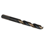 9/32" HSS Black & Gold KFD Split Point Mechanics Length Drill Bit with 3-Flat Shank
