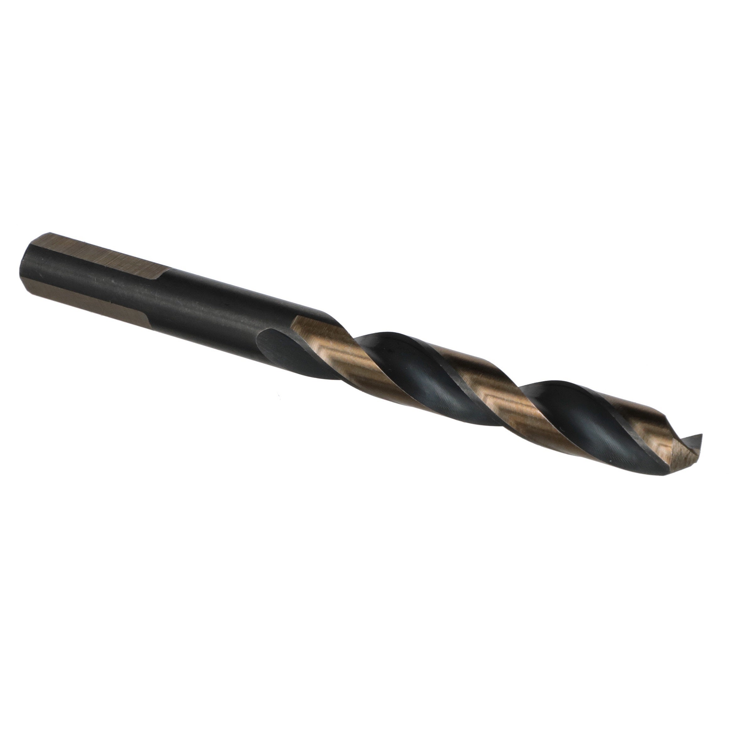 29/64" HSS Black & Gold KFD Split Point Mechanics Length Drill Bit with 3-Flat Shank
