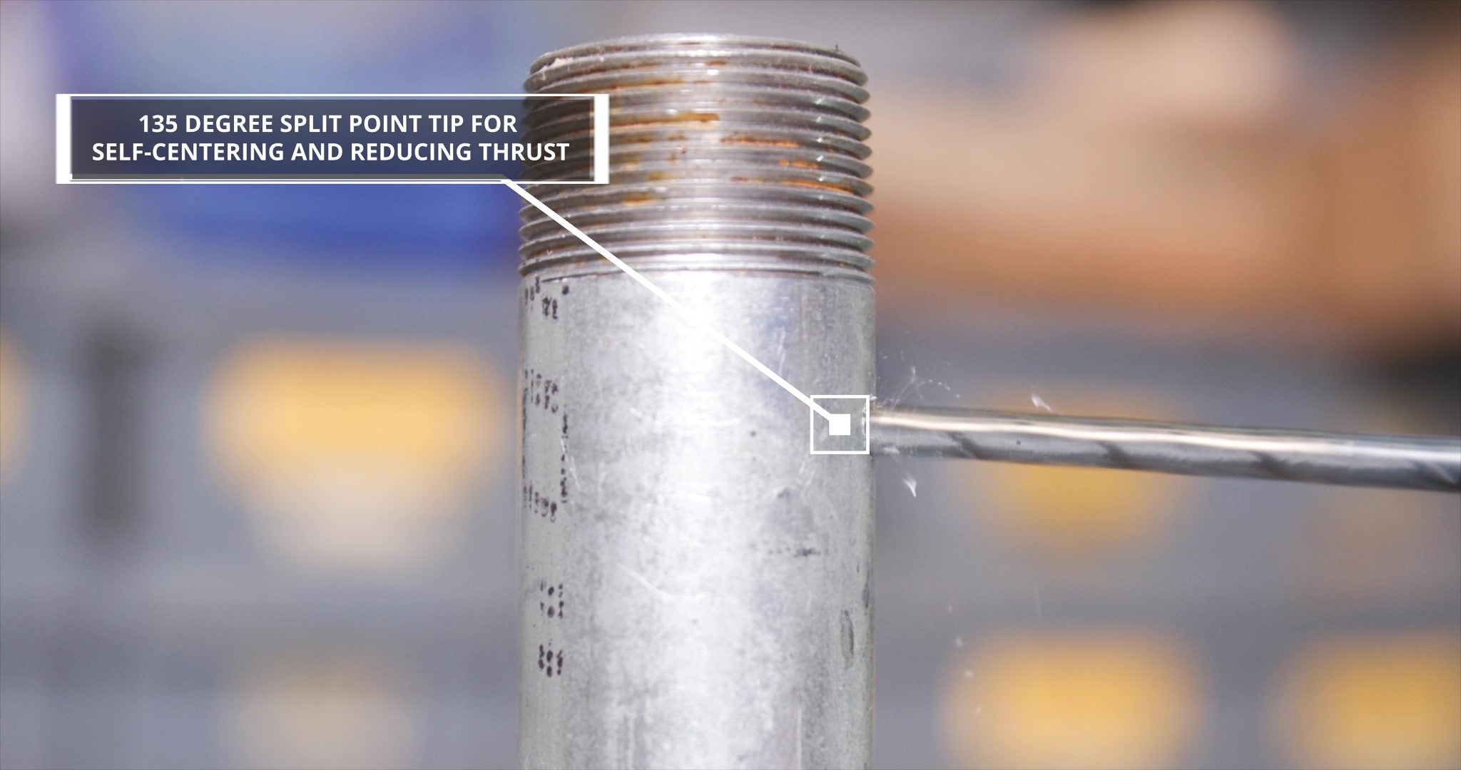 17/64" HSS Black & Gold Split Point Stub Drill Bit, Contractor Series