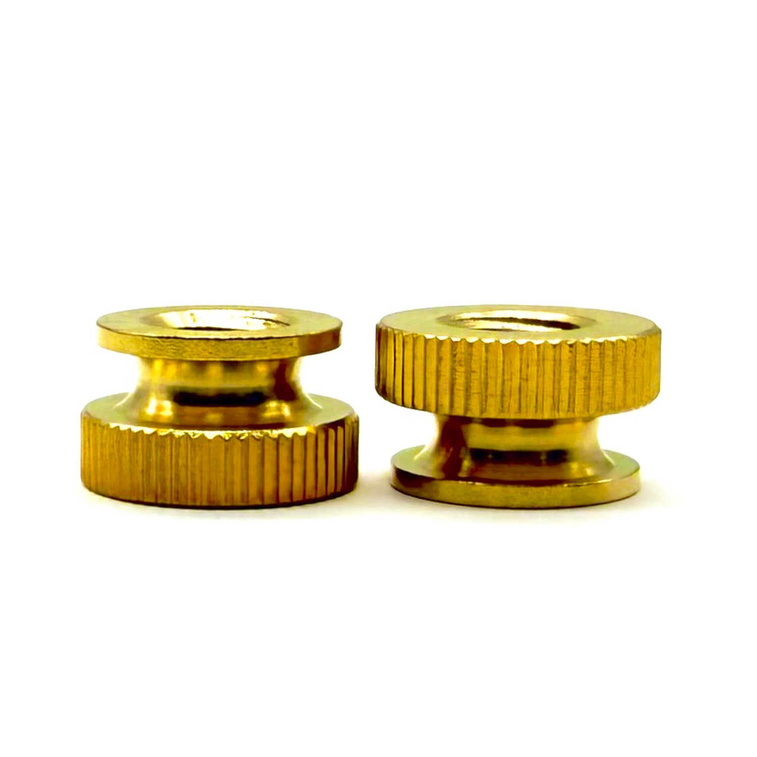 #10-24 Brass Knurled Thumb Nut